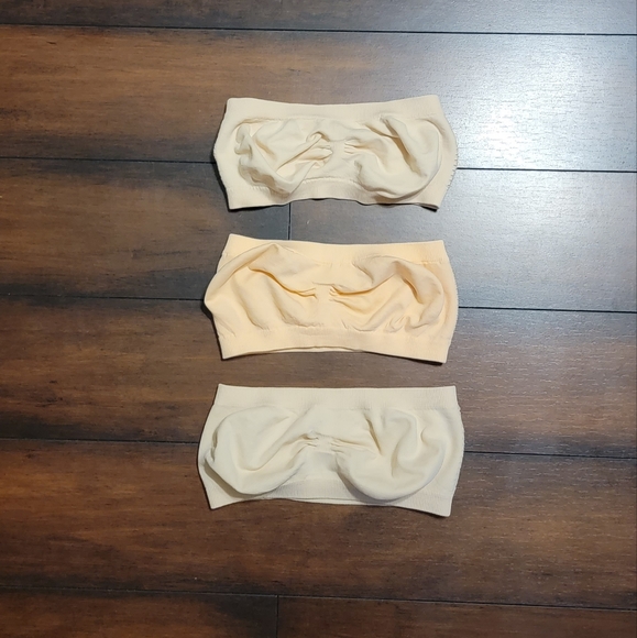 Set of Three Strapless Bras/Bandeaus - Picture 1 of 3